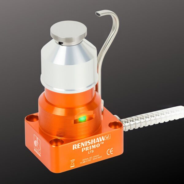 renishaw equipment in orage and silver colour with green light